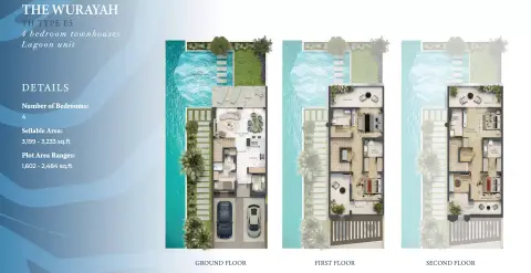 Plattegrond van 4 slaapkamers in Leos Royal