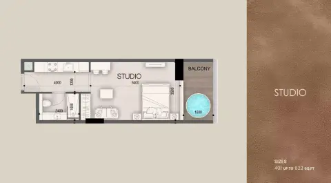Plattegrond van Studio in Peace Avenue