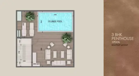 Plattegrond van 3 slaapkamers in Peace Avenue