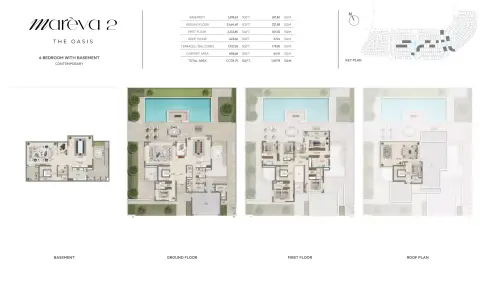 Plattegrond van 6 slaapkamers in Mareva 2 The Oasis