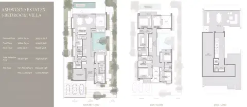 Plattegrond van 5 slaapkamers in Ashwood Estates