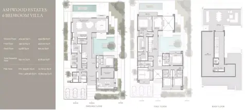 Plattegrond van 6 slaapkamers in Ashwood Estates