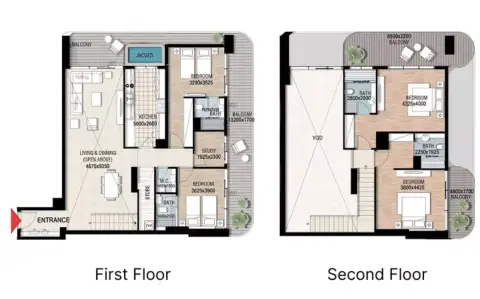 Plattegrond van 4 slaapkamers in Confident Preston