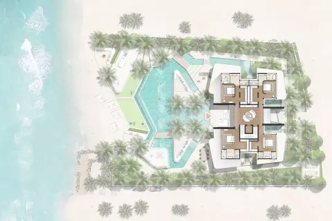 Plattegrond van 5 slaapkamers in Amorino Villas