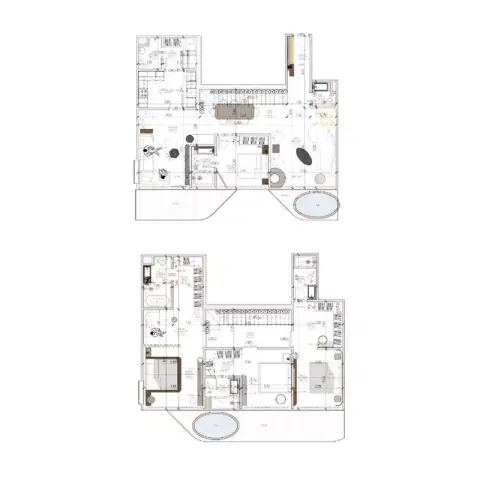 Plattegrond van 4 slaapkamers in Arya Residences