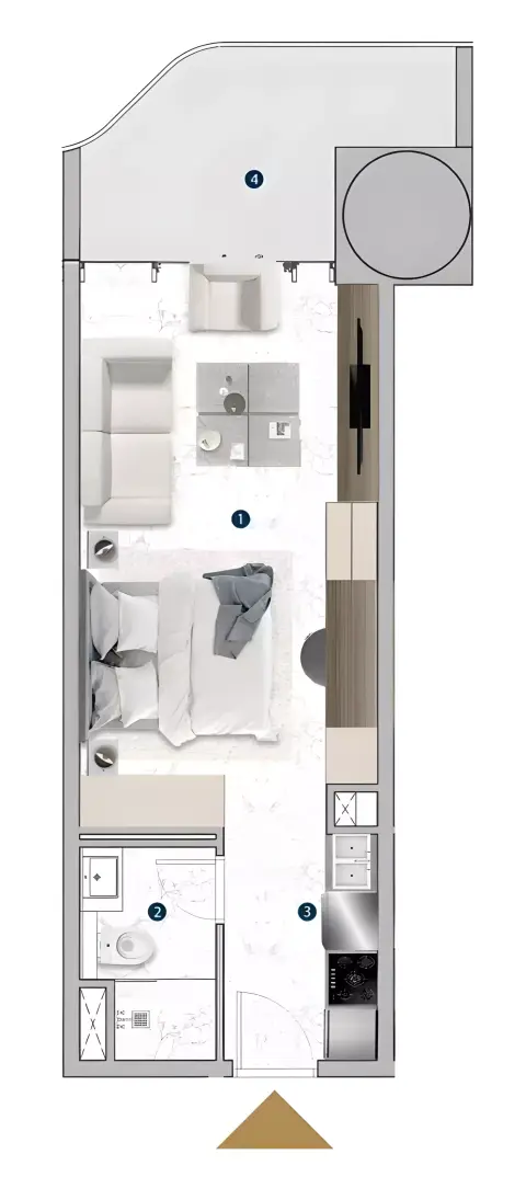Plattegrond van Studio in Franck Muller Yachting