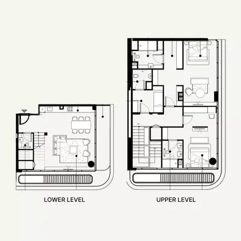 Plattegrond van 2 slaapkamers in Azizi Abraham