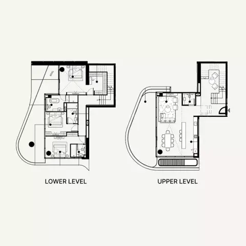 Plattegrond van 3 slaapkamers in Azizi Abraham