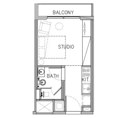 Plattegrond van Studio in Stamn Yuni