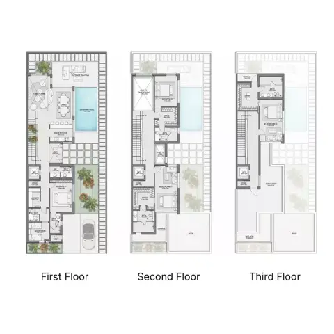 Plattegrond van 4 slaapkamers in Selora Residences