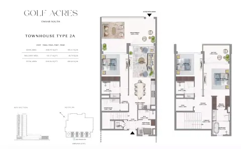 Plattegrond van 3 slaapkamers in Golf Acres