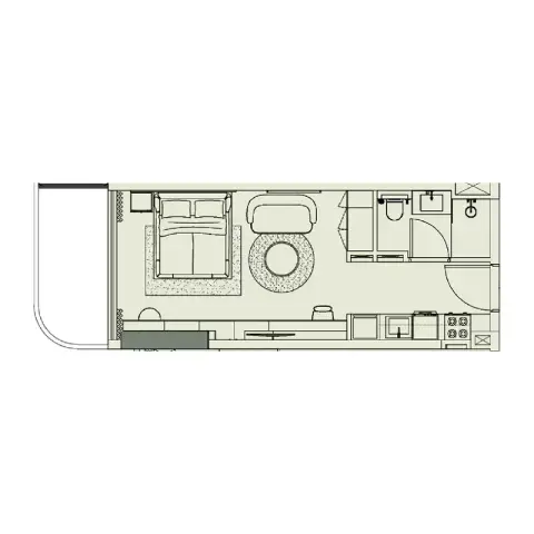 Plattegrond van Studio in Cove Edition Phase 5 By Imtiaz