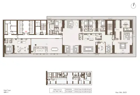 Plattegrond van 6 slaapkamers in Akala Hotel & Residences