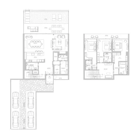 Plattegrond van 3 slaapkamers in Rixos Hotel and Residences Phase 3 By Nakheel