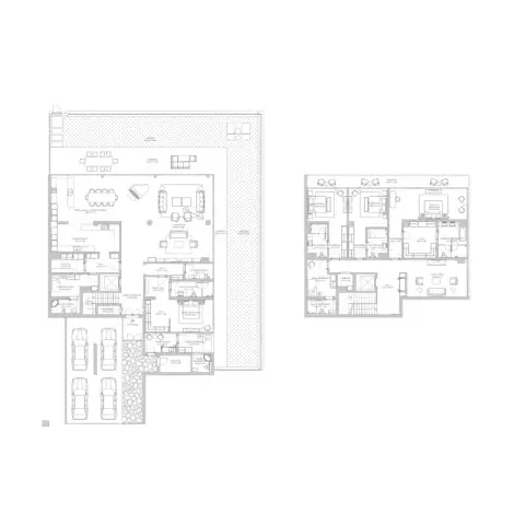 Plattegrond van 4 slaapkamers in Rixos Hotel and Residences Phase 3 By Nakheel
