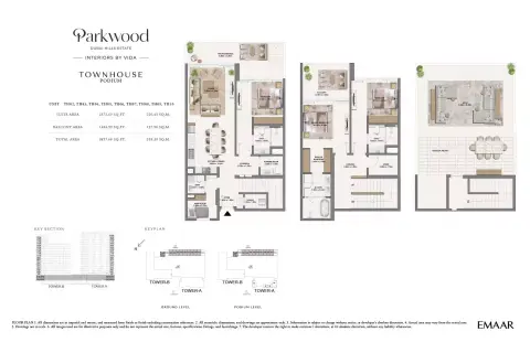 Plattegrond van 3 slaapkamers in Parkwood