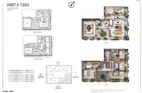 Plattegrond van 4 slaapkamers in Elire
