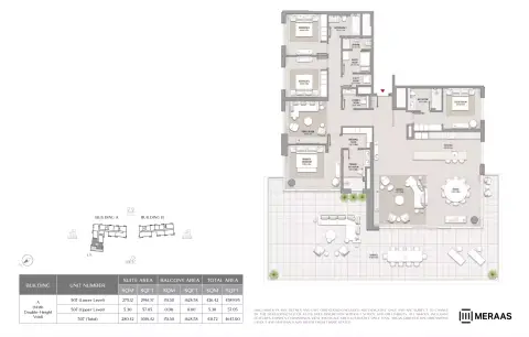 Plattegrond van 4 slaapkamers in City Walk Crestlane 2