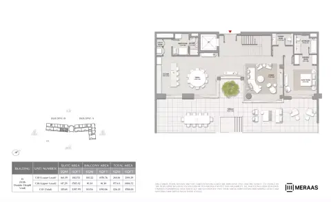 Plattegrond van 4 slaapkamers in City Walk Crestlane 2