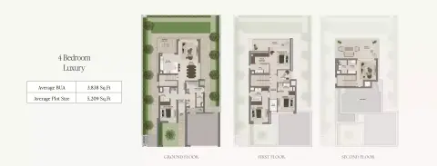 Plattegrond van 4 slaapkamers in Grand Polo Club and Resort