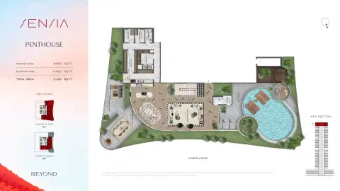 Plattegrond van 4 slaapkamers in Sensia by Beyond