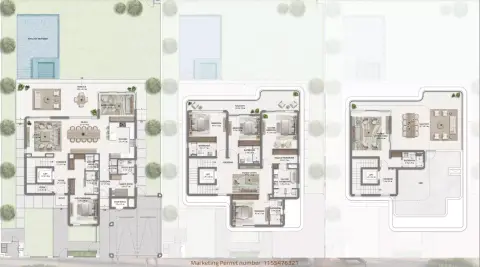 Plattegrond van 5 slaapkamers in Farm Grove