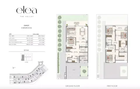 Plattegrond van 4 slaapkamers in Elea at The Valley