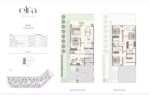 Plattegrond van 4 slaapkamers in Elva