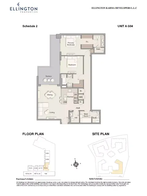 Plattegrond van 2 slaapkamers in Belgravia Gardens