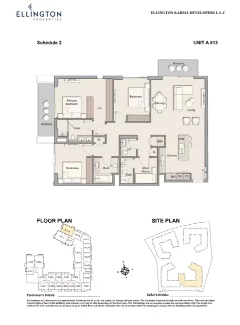 Plattegrond van 3 slaapkamers in Belgravia Gardens
