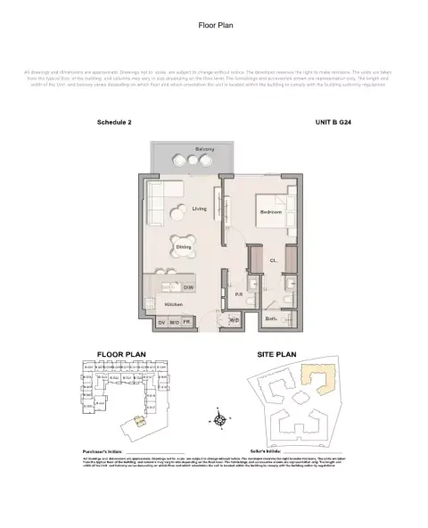 Plattegrond van 1 slaapkamer in Belgravia Gardens