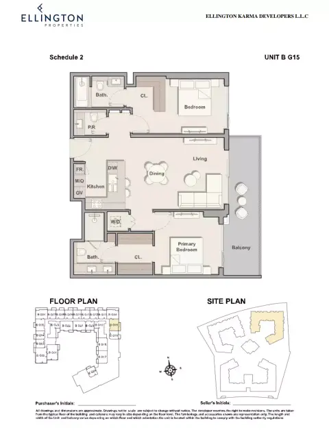 Plattegrond van 2 slaapkamers in Belgravia Gardens