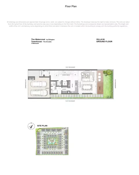 Plattegrond van 3 slaapkamers in The Watercrest