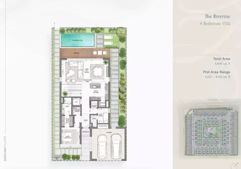 Plattegrond van 4 slaapkamers in The Watercrest