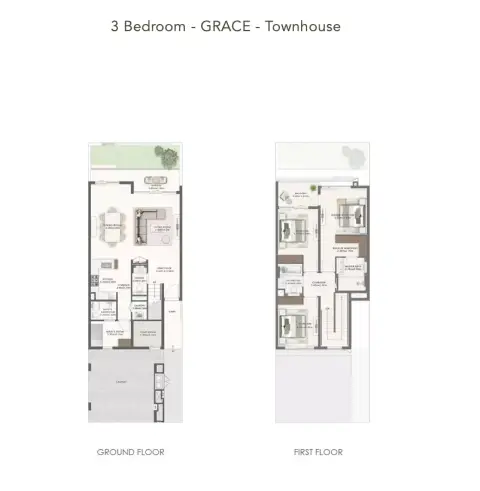 Plattegrond van 3 slaapkamers in Greenridge