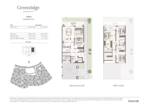 Plattegrond van 4 slaapkamers in Greenridge