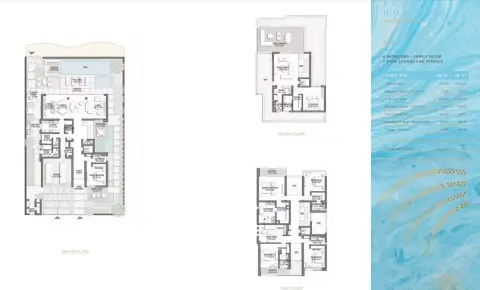 Plattegrond van 6 slaapkamers in Palm Jebel Ali - Frond A