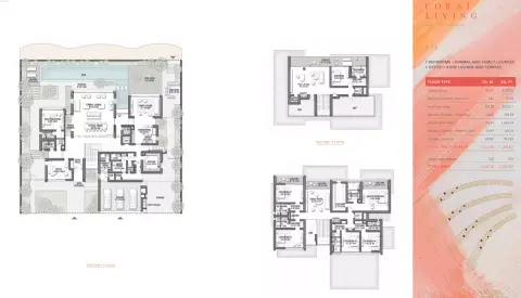 Plattegrond van 7 slaapkamers in Palm Jebel Ali - Frond A