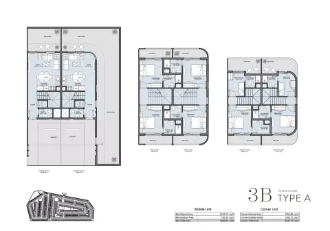 Plattegrond van 3 slaapkamers in Taormina Village