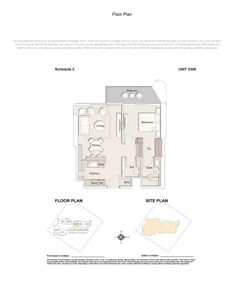 Plattegrond van 1 slaapkamer in Highgrove