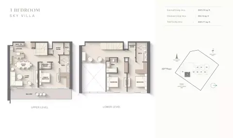 Plattegrond van 3 slaapkamers in Highgrove