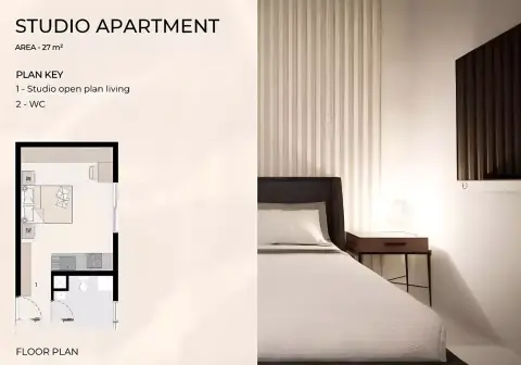 Plattegrond van Studio in VOI Residence