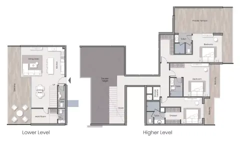 Plattegrond van 3 slaapkamers in Havelock Heights