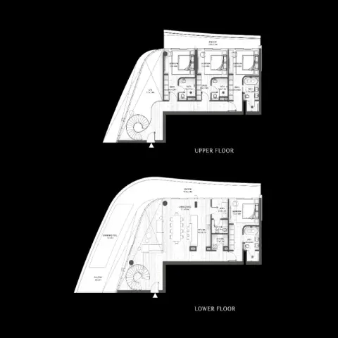 Plattegrond van 4 slaapkamers in SAAS Hills