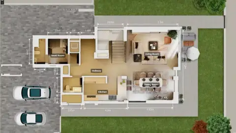 Plattegrond van 4 slaapkamers in Leon