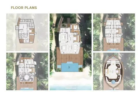 Plattegrond van 7 slaapkamers in Sweden Beach Palace