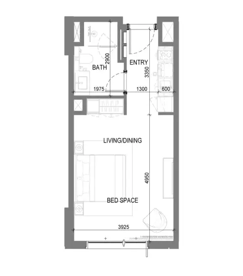 Plattegrond van Studio in Takaya
