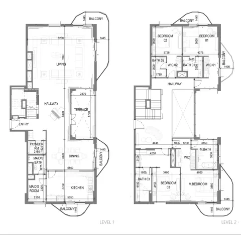 Plattegrond van 4 slaapkamers in Takaya