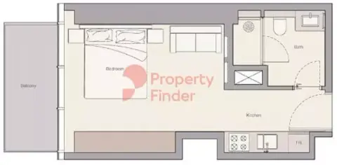 Plattegrond van Studio in Upper House