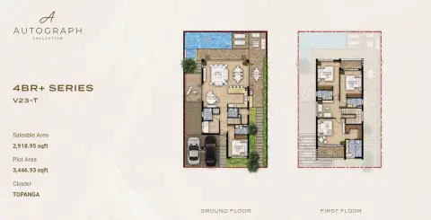 Plattegrond van 4 slaapkamers in Autograph Collection